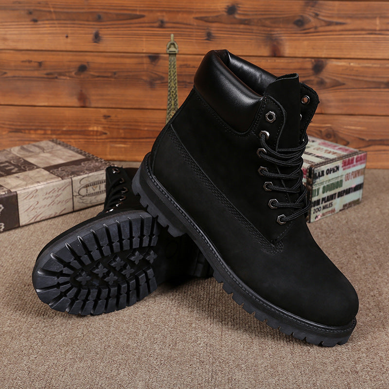 Men's Warm Martin Round Toe Fashion Worker Boots