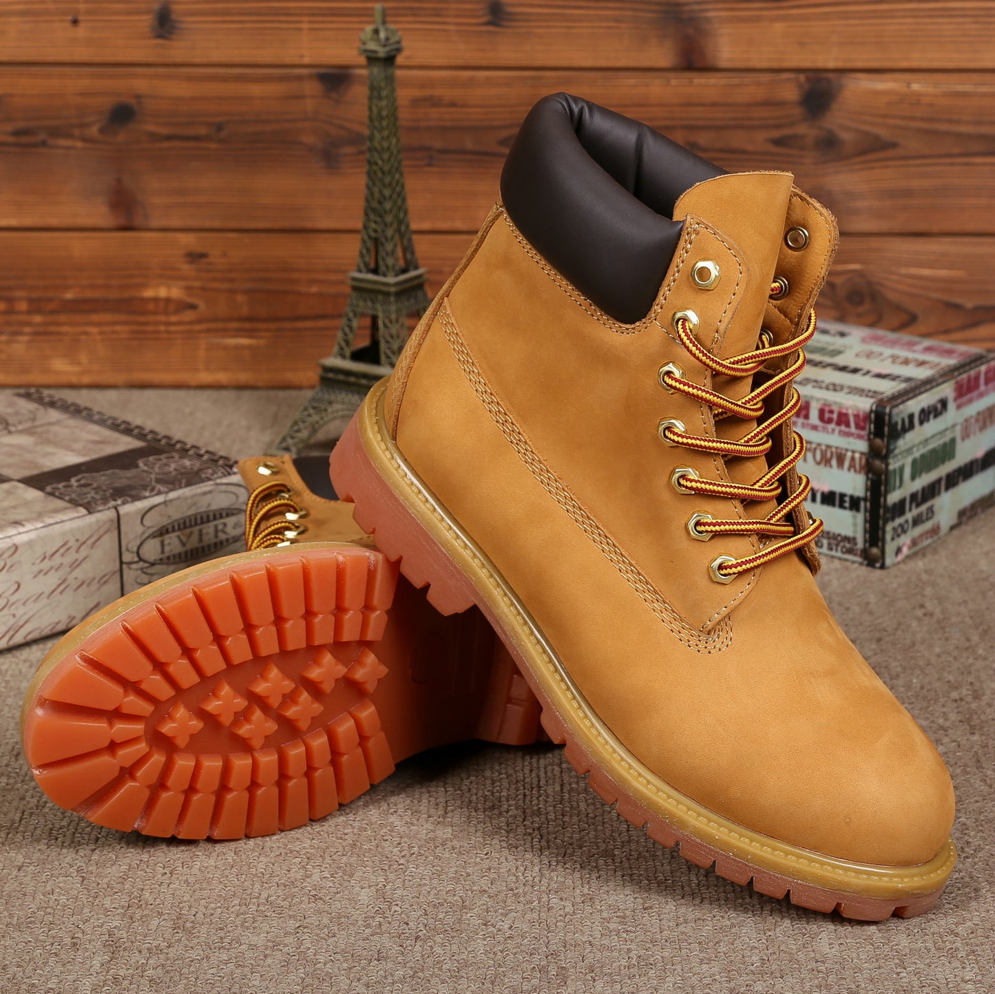 Men's Warm Martin Round Toe Fashion Worker Boots