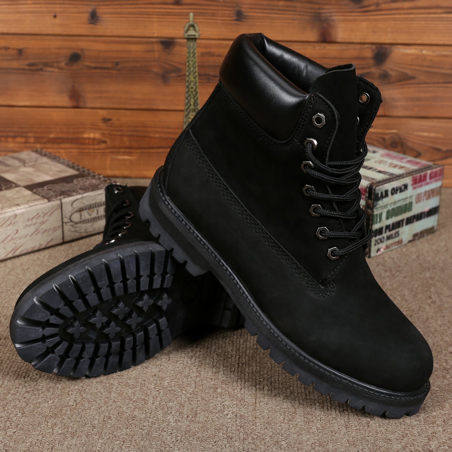 Men's Warm Martin Round Toe Fashion Worker Boots