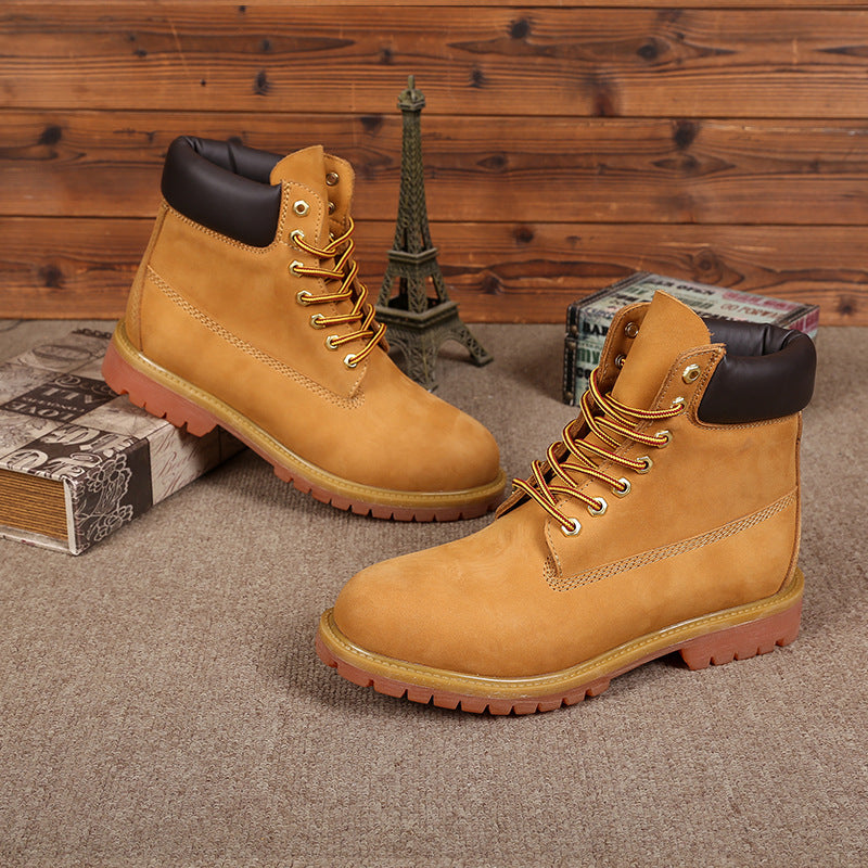Men's Warm Martin Round Toe Fashion Worker Boots