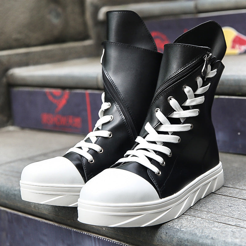 Men's Korean Trendy Unique Board Platform Muffin Sneakers