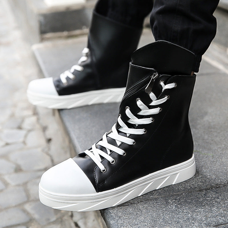 Men's Korean Trendy Unique Board Platform Muffin Sneakers