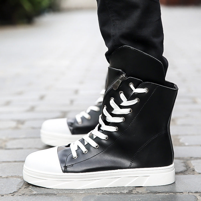Men's Korean Trendy Unique Board Platform Muffin Sneakers