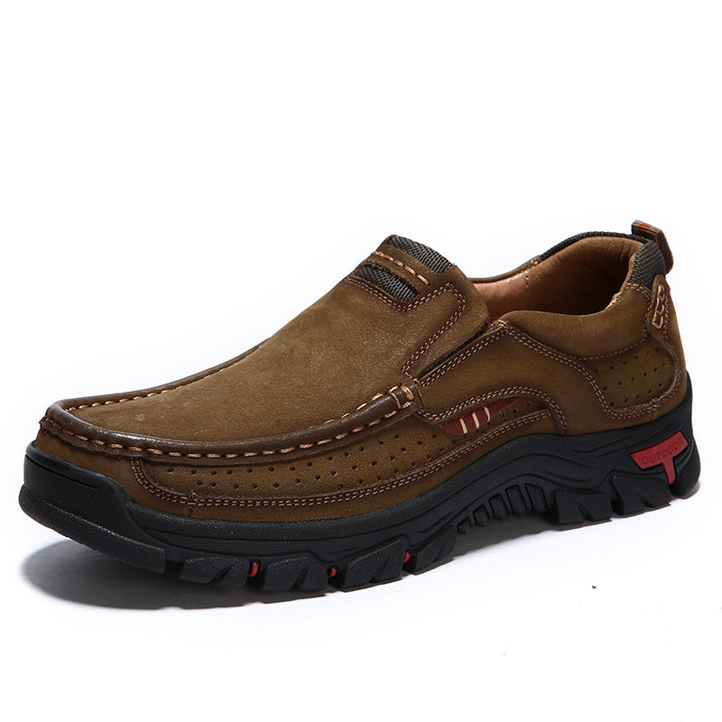 Men's Summer Breathable Hole Dad Genuine Xl Sneakers