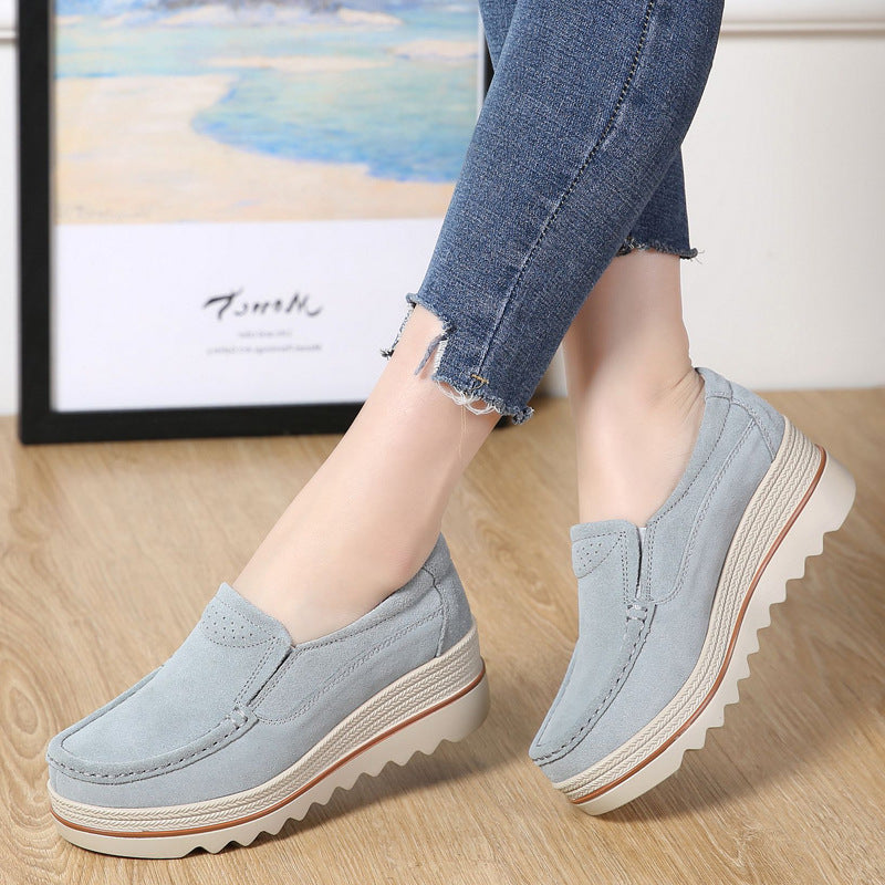 Women's Size High Mother Grinding Noise Soft Casual Shoes
