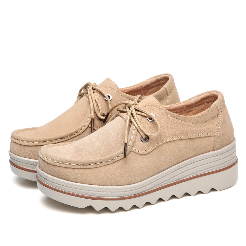 Women's Size High Mother Grinding Noise Soft Casual Shoes