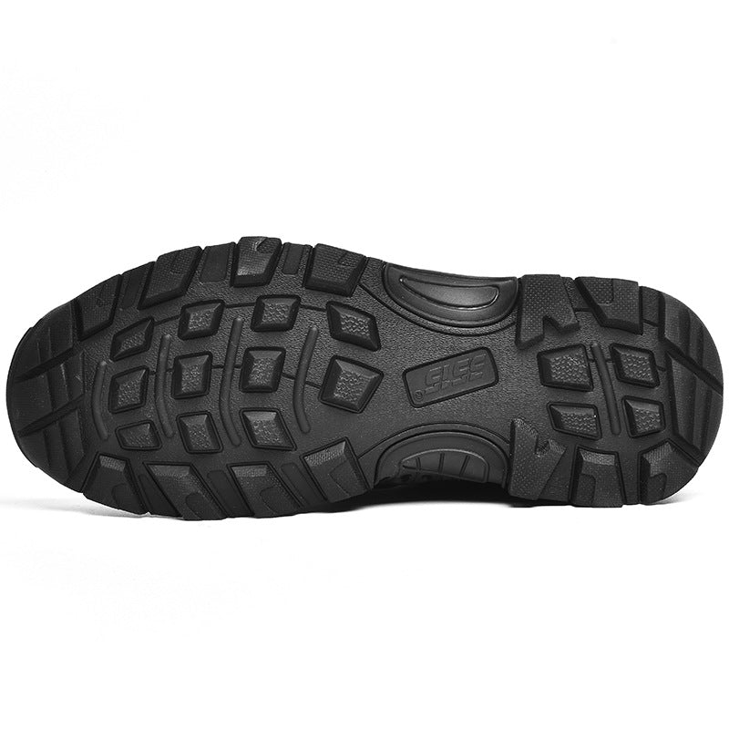 Men's Breathable Training Black Running Wearable Hiking Sneakers