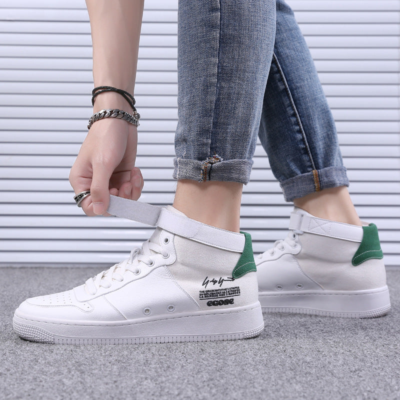 Men's Air Force Summer High Top White Hip Hop Fashion Men's Shoes