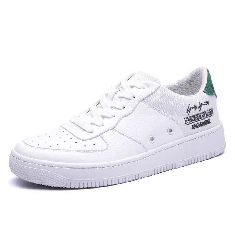 Men's Autumn Board Breathable Korean Fashionable White Sneakers