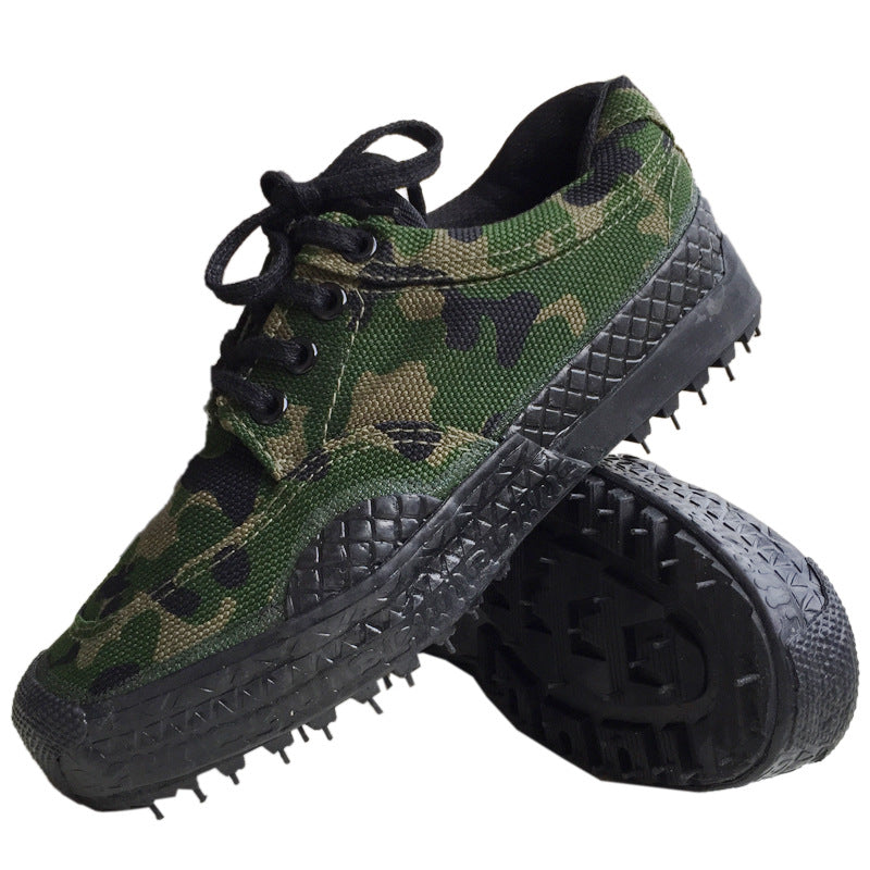Training Black Rubber Military Sub Construction Casual Shoes