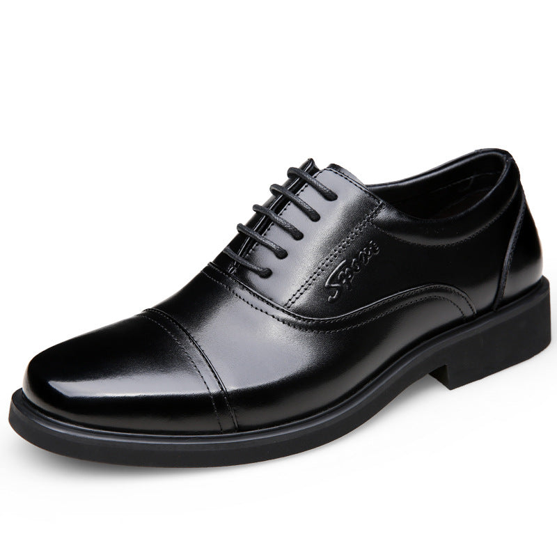 Men's Beautiful Cowhide Formal Business British Sneakers