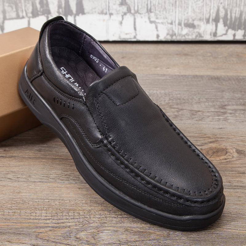 Men's Genuine Lace Up Thick Comfortable Plus Casual Shoes