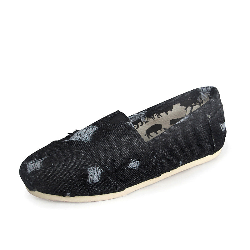 Pedal Thomas Lazy Cloth Linen Solid Canvas Shoes