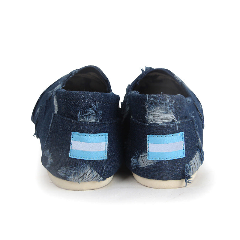 Pedal Thomas Lazy Cloth Linen Solid Canvas Shoes