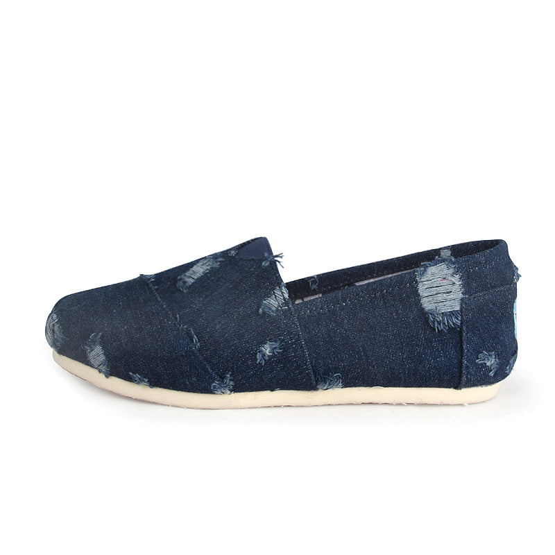Pedal Thomas Lazy Cloth Linen Solid Canvas Shoes