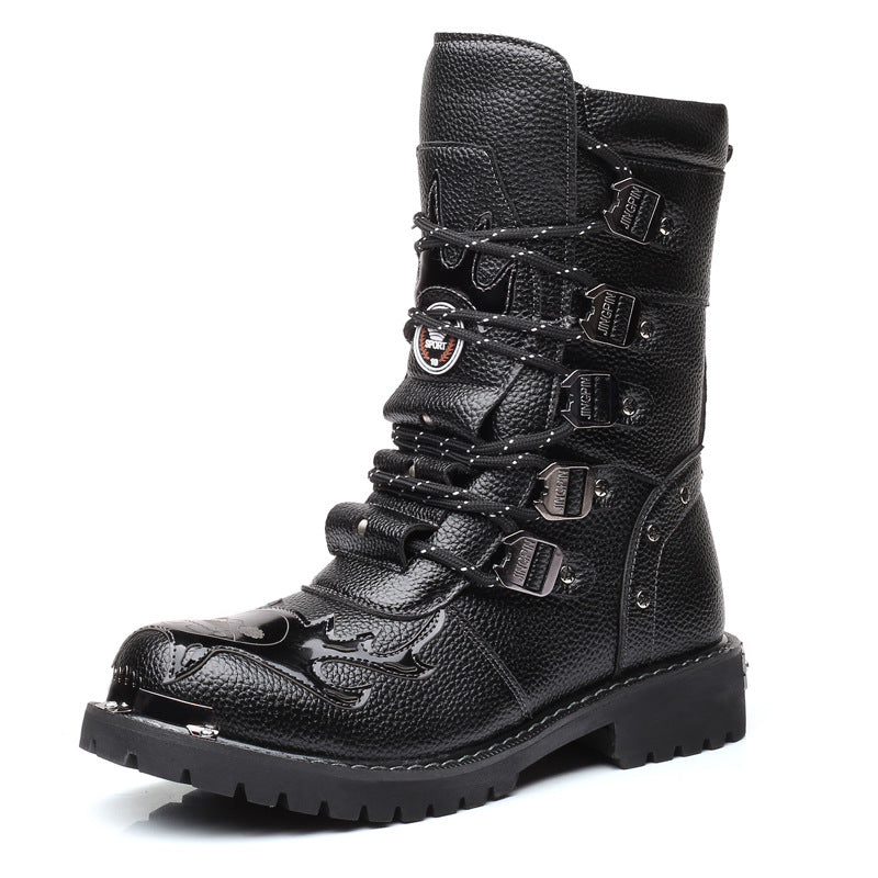 Men's Military Plus Size Korean Platform Martin Boots