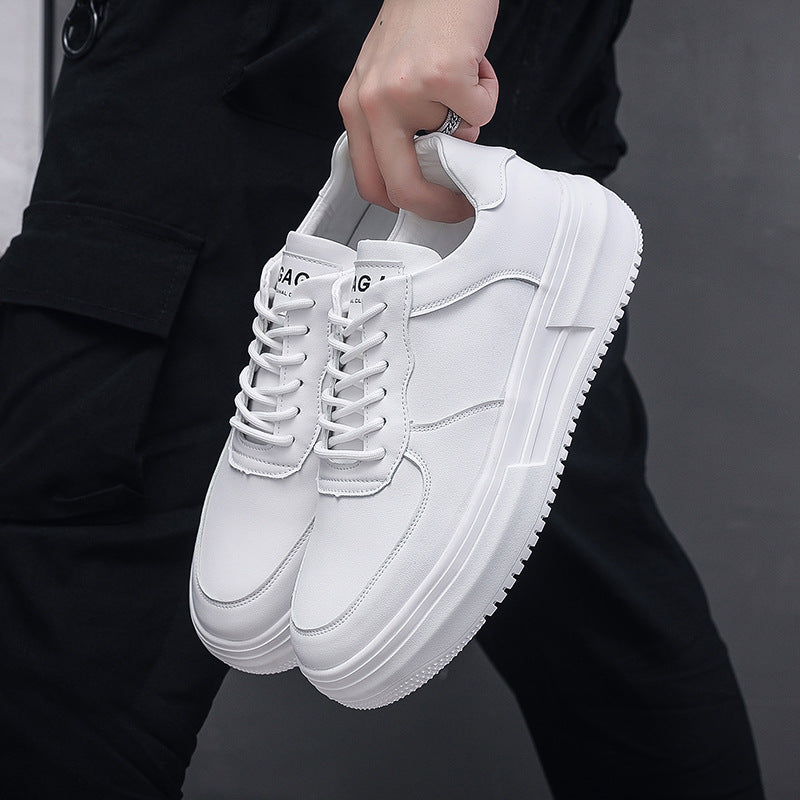 Men's Niche Vintage Skateboard White National Fashion Casual Shoes
