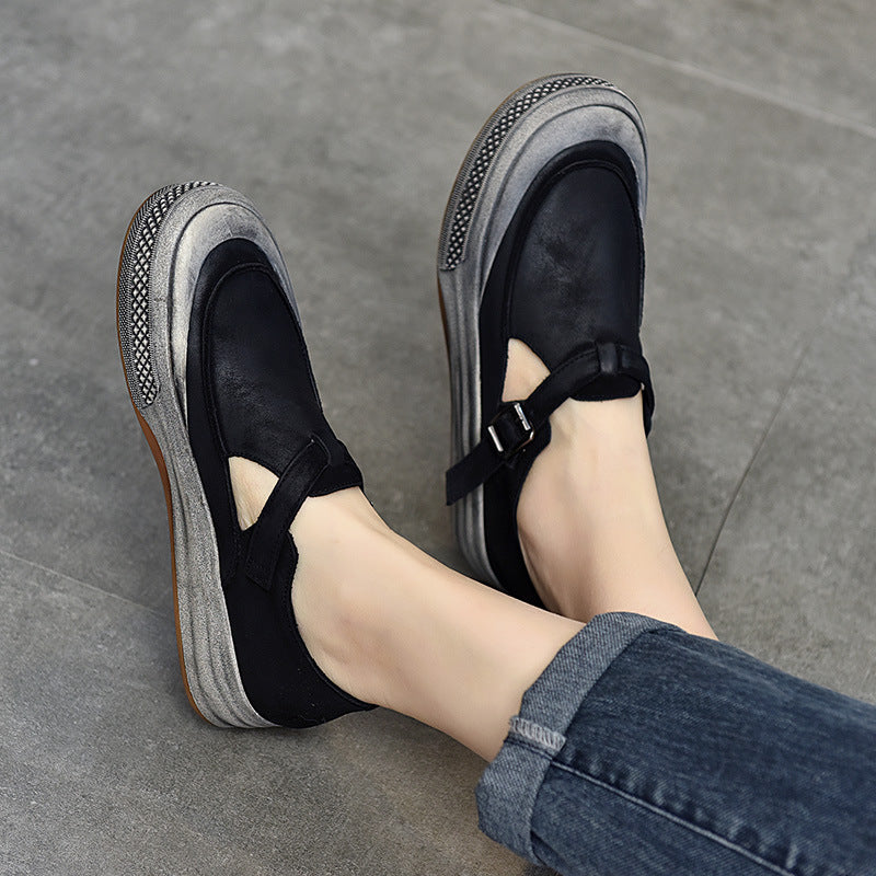 Women's Glamorous Durable Round Head Flat Casual Shoes