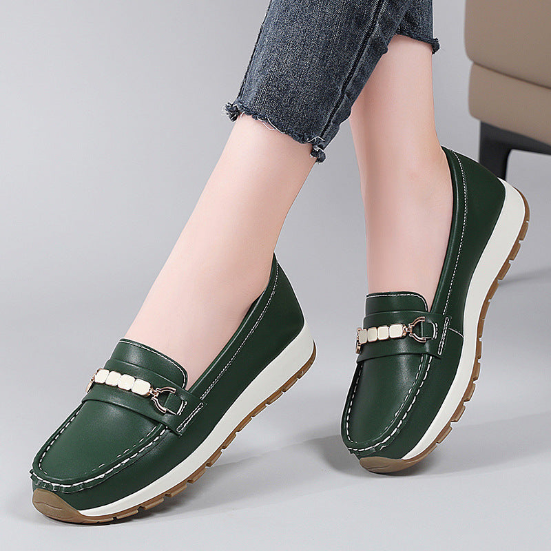 Women's Size Autumn Western Style Mom Soft Casual Shoes