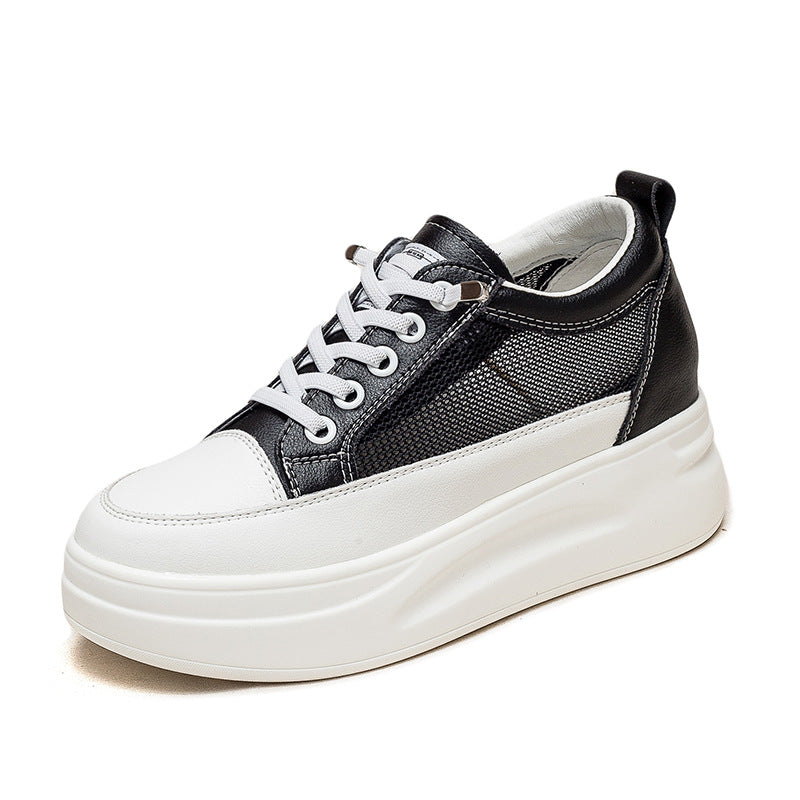 Women's Surface White Breathable Summer Platform Height Increasing Women's Casual Shoes