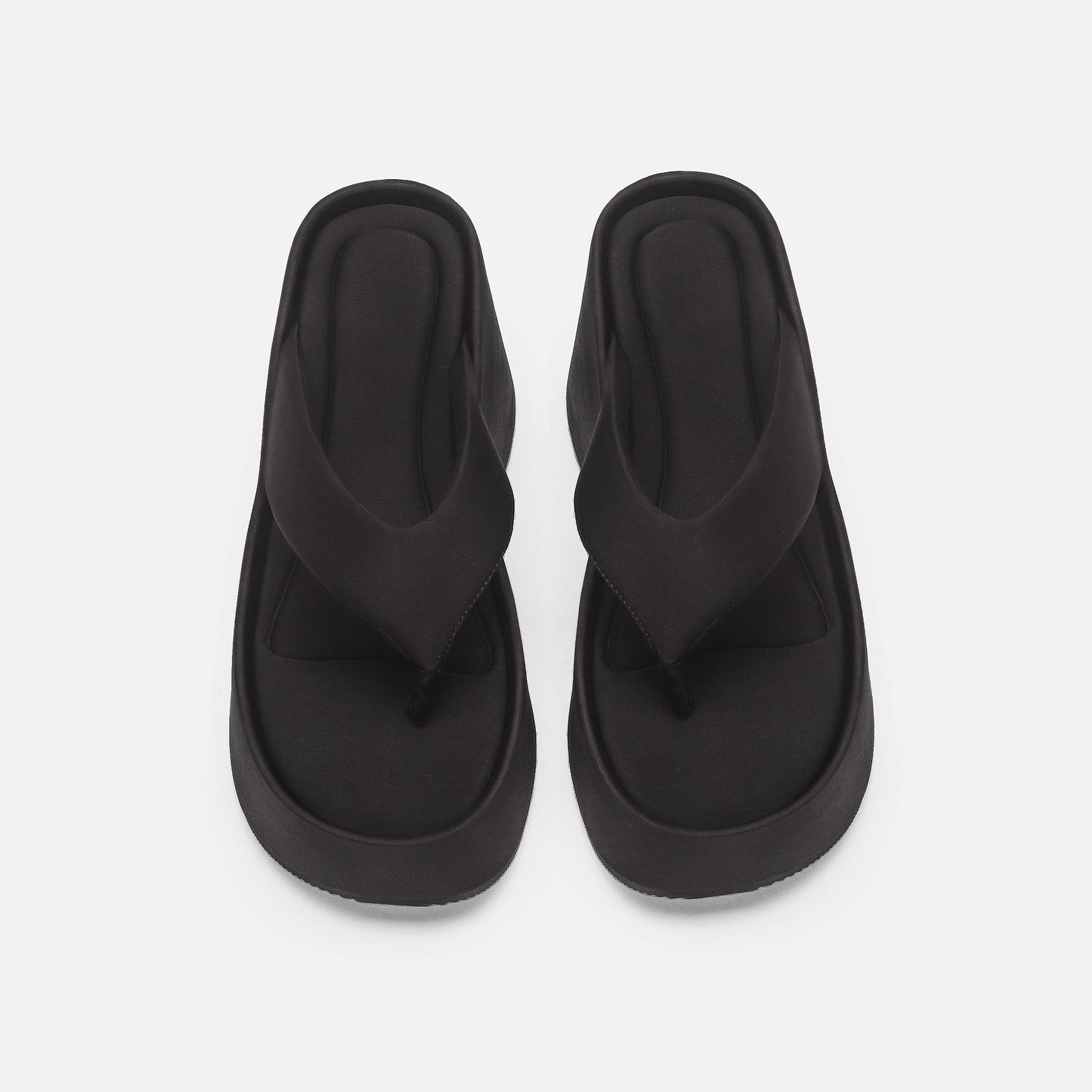Women's Platform Flip-flops Outer Wear Flip-flop Wedge Slippers
