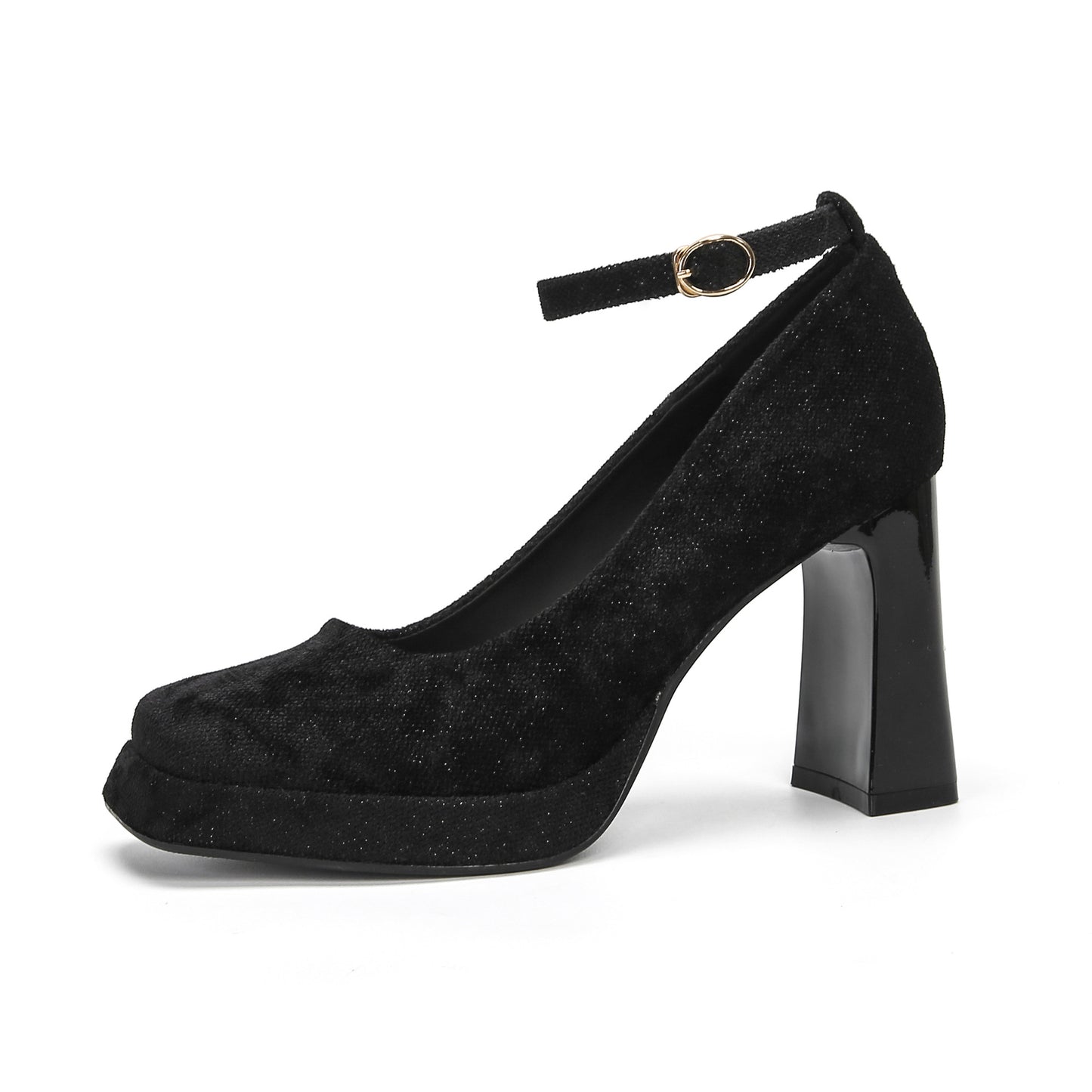 Women's Square Toe Chunky Mary Jane Korean Fairy Women's Shoes