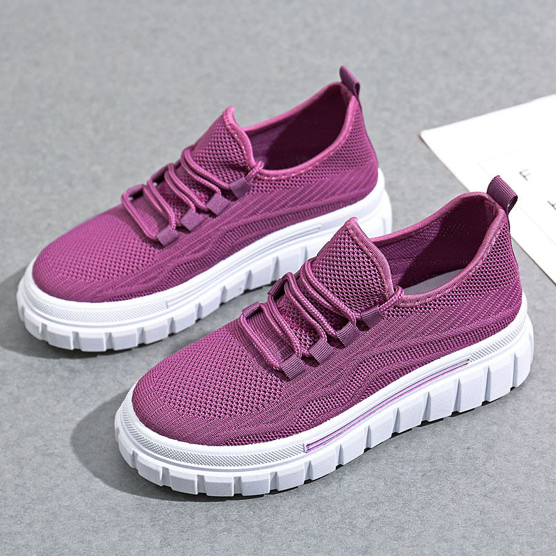 Women's Autumn Fly Woven Mesh Breathable Soft Casual Shoes