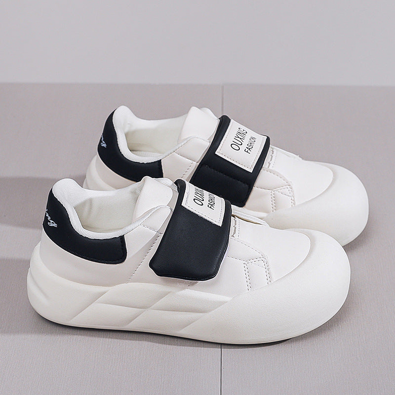 Women's Korean Style White Spring Thick Sole Casual Shoes