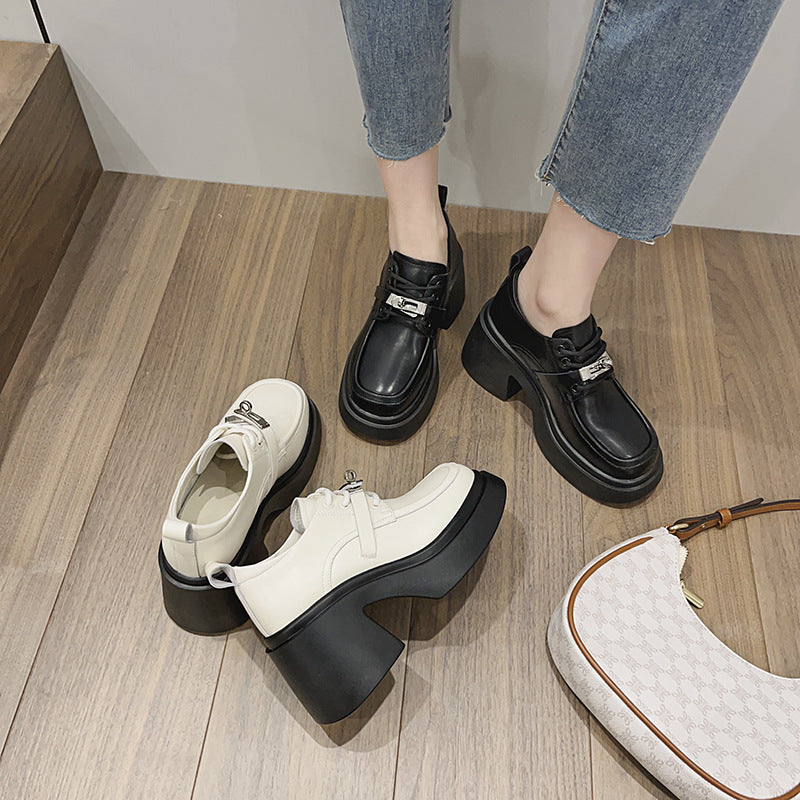 Women's Fashion Retro British Style Small Trendy Casual Shoes