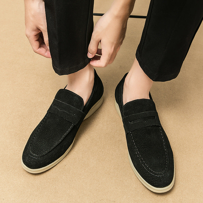 Men's Size Slip On Trendy Simple Formal Wear Men's Business Leather Shoes