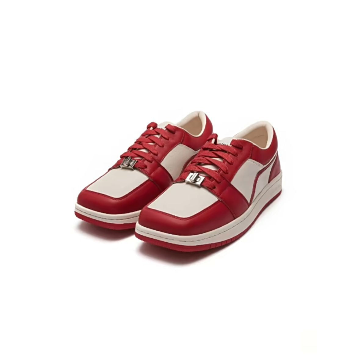Women's & Men's Square Toe Contrast Color Version Flat Casual Shoes