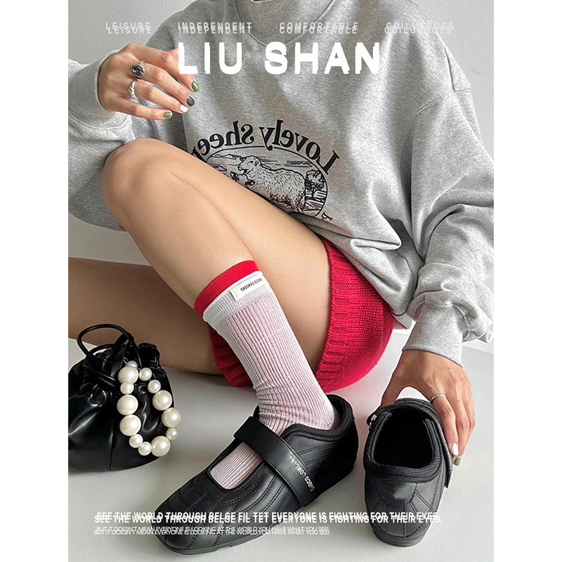 Women's Cowhide Version French Mary Jane Skirt Women's Shoes