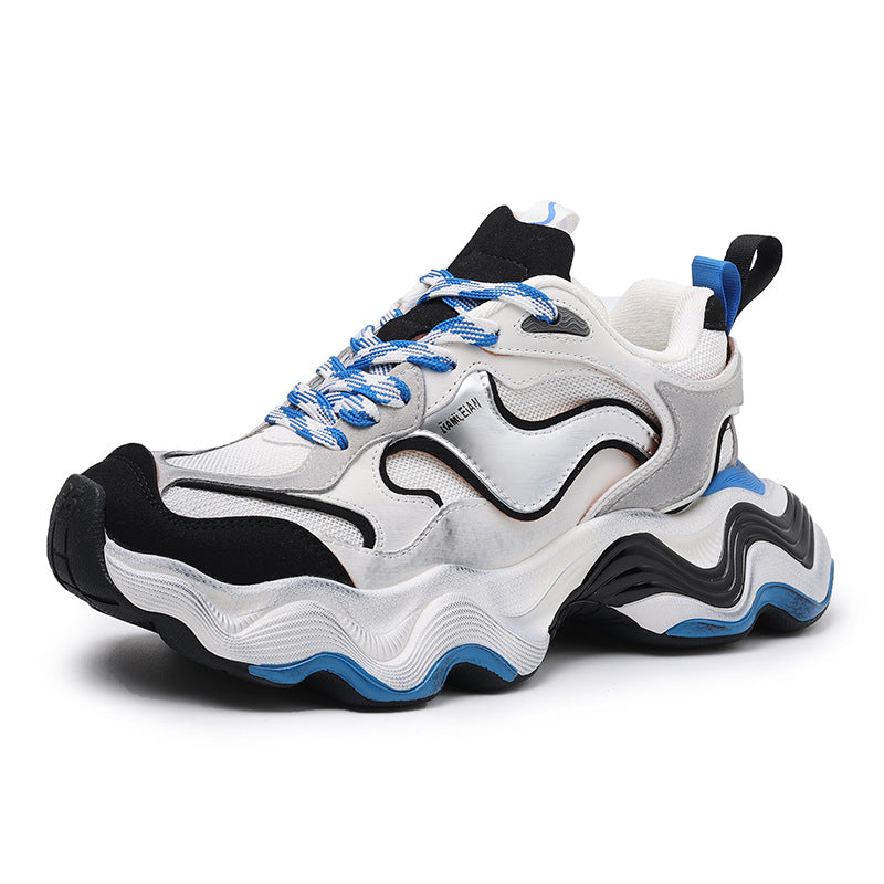 Women's & Men's Sier Wave Platform Dad Height Increasing Casual Shoes
