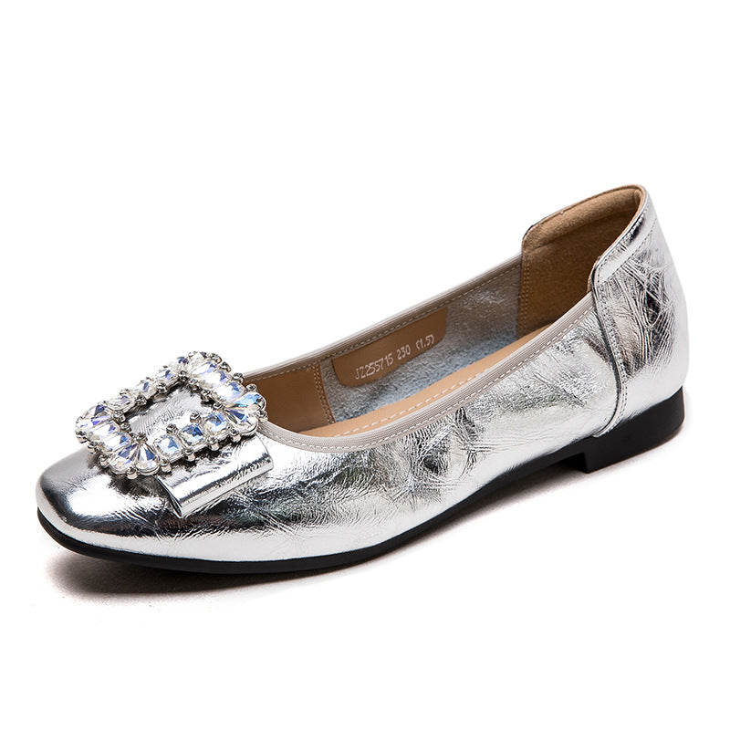 Women's Autumn Hand Grip Pattern Slip-on Fashion Casual Shoes