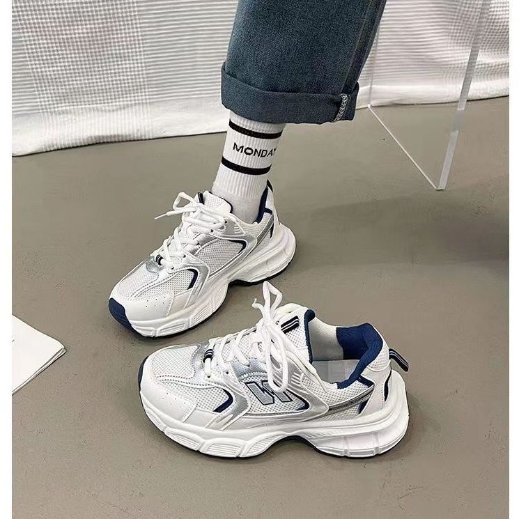 Women's Spring Fashion Thick Bottom Breathable Running Casual Shoes
