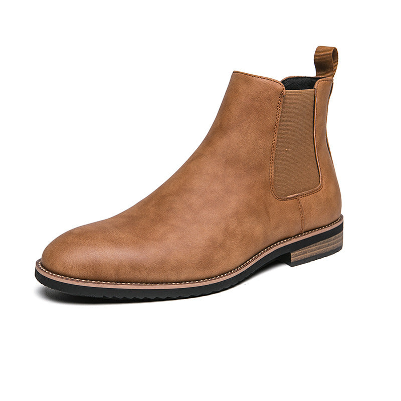 Men's Slip-on Plus Size British Style Retro Boots