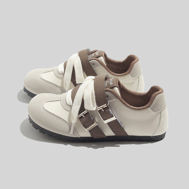 Women's & Men's Velcro Design Puff Autumn Skate German Men's Shoes