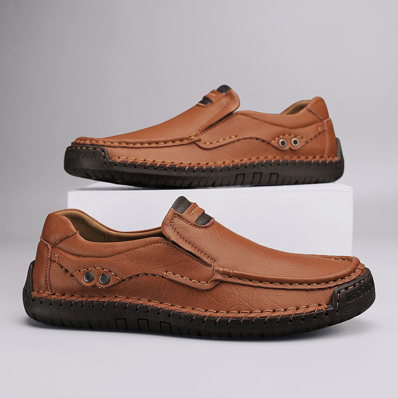 Men's Elegant Handmade Genuine Driver British Leather Shoes