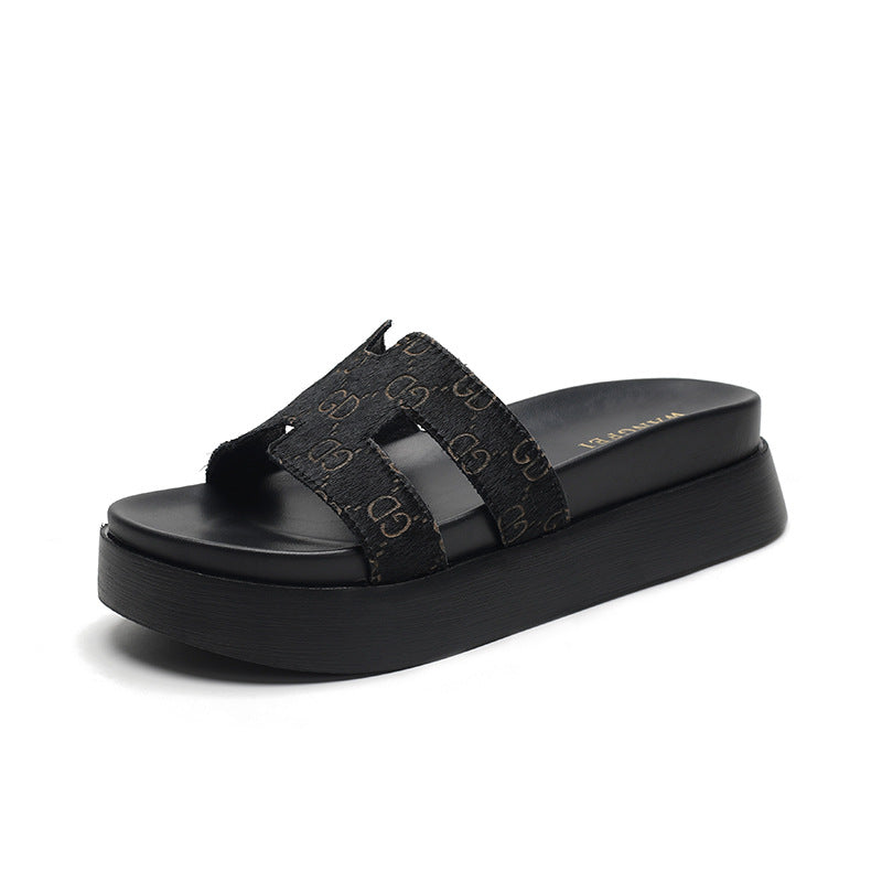 Women's Summer Outer Wear Chunky Thick Bottom Women's Shoes