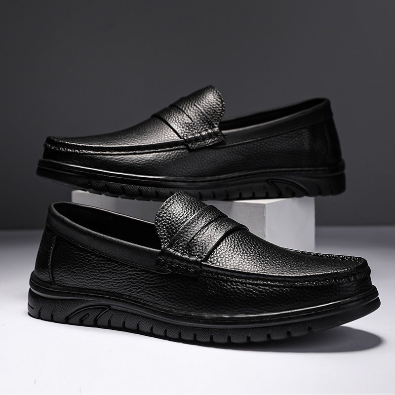 Men's Live Top Layer Slip-on Driving British Casual Shoes
