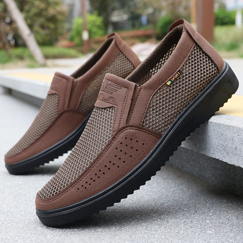 Men's Plus Size Summer Mesh Cloth Breathable Canvas Shoes