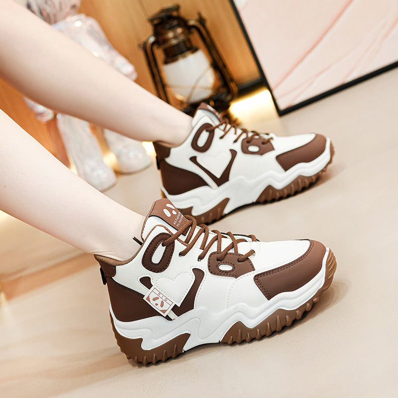 Women's Dad Korean Fashion Platform Sports For Casual Shoes