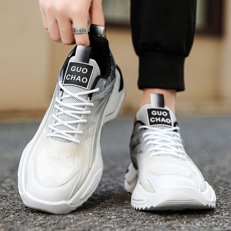 Men's Spring Sports Youth Mesh Clunky Versatile Casual Shoes