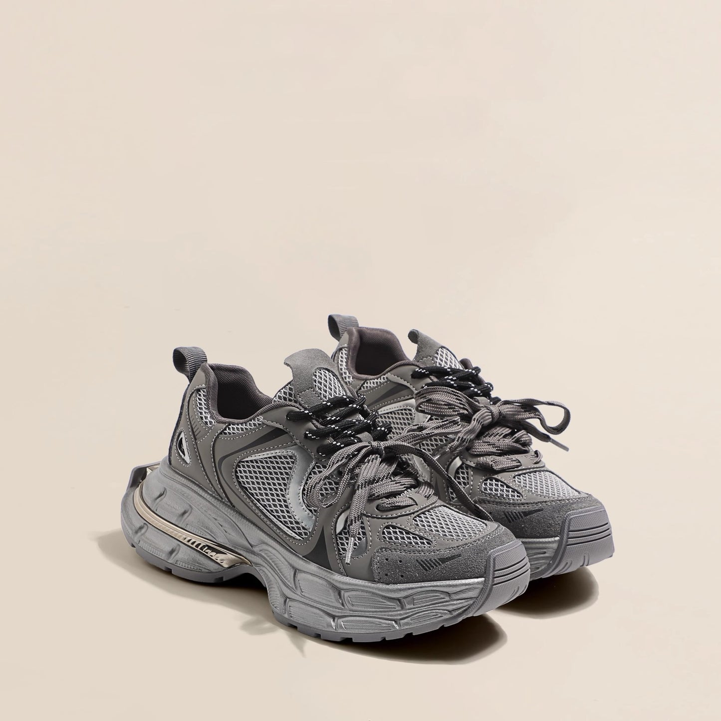 Women's Gu Slimming Platform Dad Autumn Mesh Breathable Sneakers