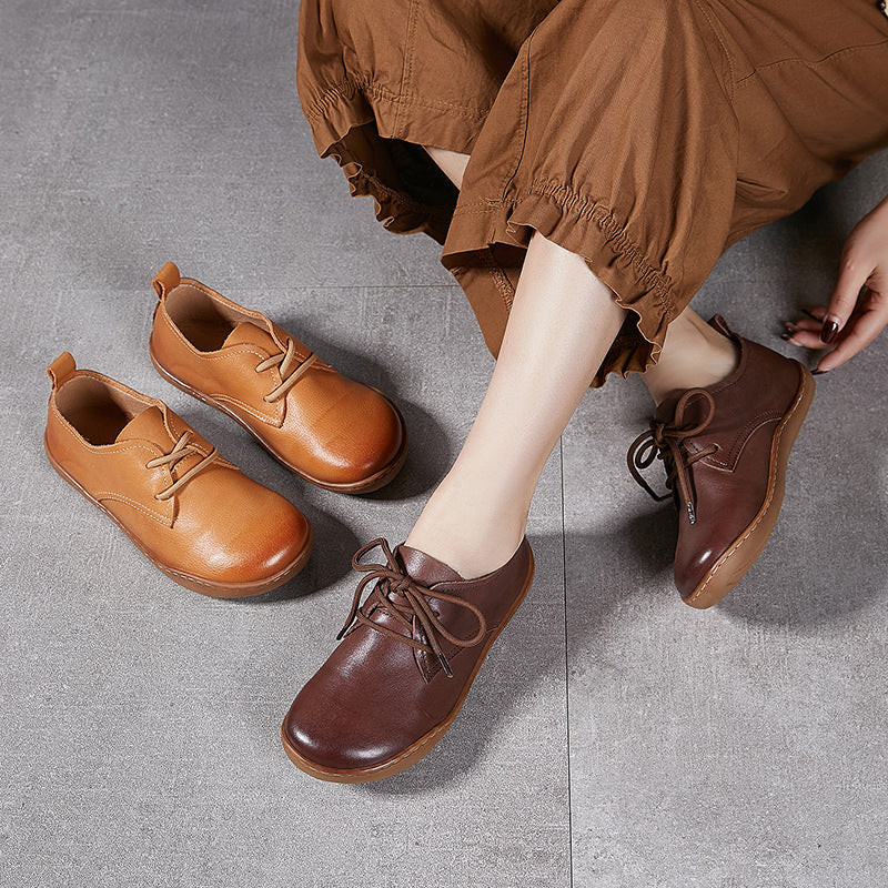 Women's Genuine Soft Sole Flat Comfortable Plus Casual Shoes