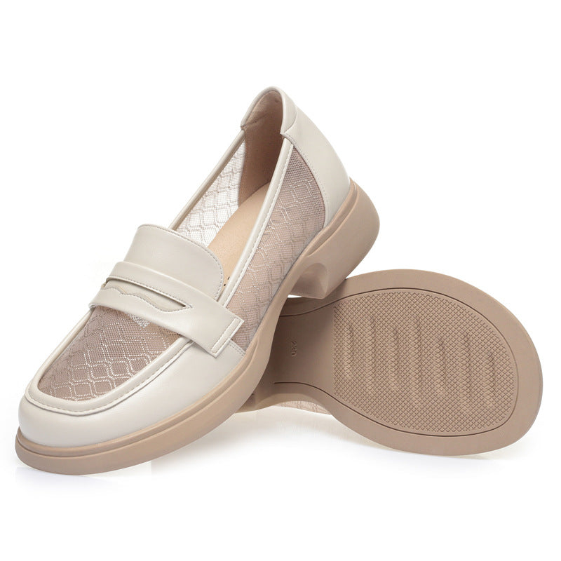 Women's Soft Sole Breathable British Mesh Loafers