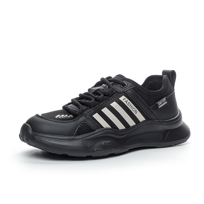 Women's Large Size White Spring Sports Daddy Casual Shoes
