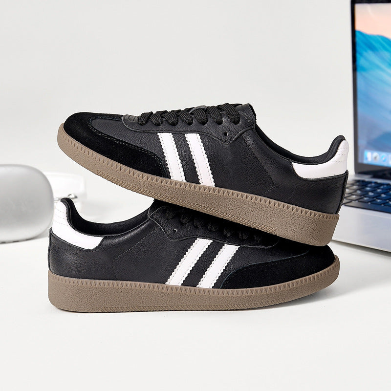 Women's & Men's Layer Cowhide Sports Skate Korean Style Casual Shoes