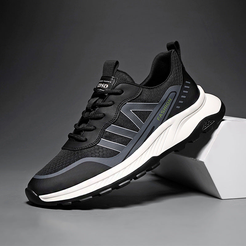 Men's Breathable Mesh Surface Fashion Commuting Soft Bottom Sneakers