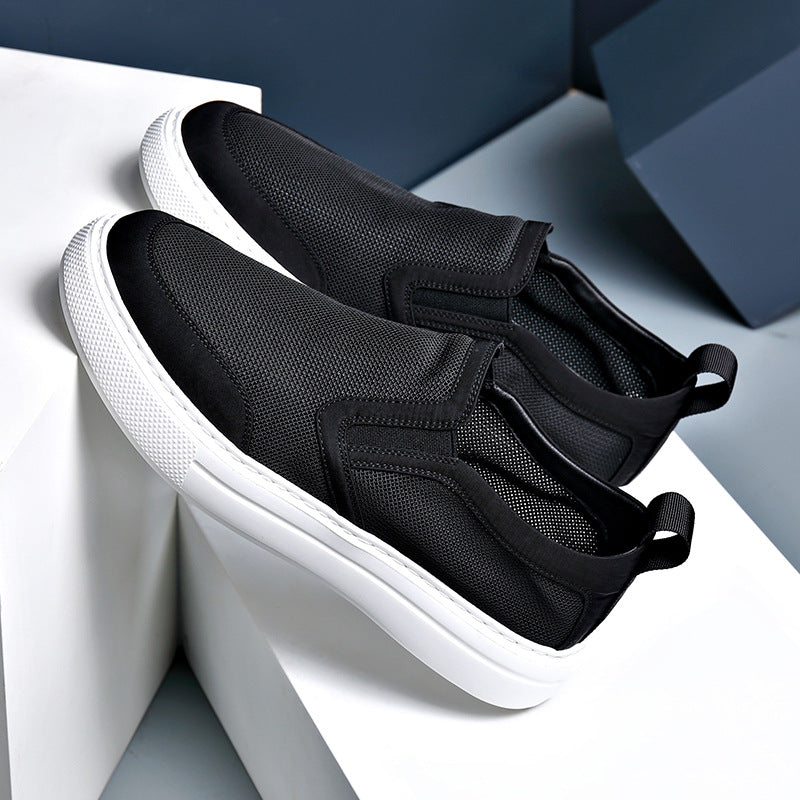Men's Summer Breathable Lightweight Soft Sole Slip-on Men's Shoes